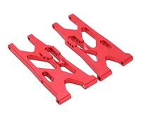 HUIOP Set Bracci Sospensione Posteriori in Metallo per Auto RC LOSI Lasernut U4 1/10, Lega di Alluminio Resistente, Leggero e Resistente, Installazione Semplice, 2 Pezzi (Rosso)