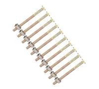 HUIOP Set di 10 Bulloni per Mobili M6 con Dadi Cilindrici, Elementi di Fissaggio per Connettori Resistenti Alla Ruggine Armadietti della Cucina e Piani Lavoro (80 mm)