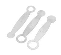 HUIOP Set di Cuscinetti per Anelli di Livellamento per Flauto, 3 Pezzi Strumenti in Metallo Durevole la Riparazione e la Manutenzione delle Guarnizioni, Adatti Strumenti a Fiato, Argento