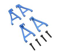 HUIOP Set in Lega di Alluminio Ad Alta Durezza con Bracci Ad A Anteriori Superiori Inferiori RC per Auto RC 1/16 Slash, Bracci Oscillanti di Facile Installazione e Manutenzione (Blu)