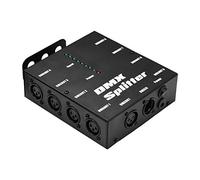 HUIOP Splitter DMX512 Amplificatore di segnale ottico Spliter Distributore 1 Ingresso e uscita diretti 8 Uscite indipendenti per controller luci Console da palco Festa DJ Club Disco KTV Luce