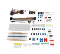 HUIOP Starter Kit di Componenti Elettronici, Assortimento Divertente 830 Punti di Collegamento Modulo Diodo Condensatore Resistore Breadboard per R3 con Controllo LED, stabilità e