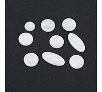 HUIOP Superficie Liscia, Guscio Robusto, Set di Bottoni per Sassofono da 9 Pezzi, Tasti per Sassofono Soprano Tenore Alto, Pad Sax, Pad Sax