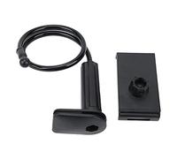 HUIOP Supporto Flessibile Regolabile con Montaggio a Collo di Cigno per Trasmissioni Dal Vivo, Ideale per Chitarristi e Bassisti, ABS + Clip in Ferro, 1 unità (nero)