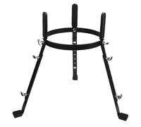 HUIOP Supporto per Batteria Conga in Ferro Nero Supporto per Batteria Regolabile in Altezza Design Pratico Musicisti, Diametro Inferiore a 27 Cm