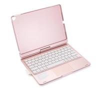 HUIOP Tastiera BT ruotabile a 360 gradi per tastiera e mouse wireless ricaricabili con retroilluminazione a 7 colori per 10,2/10,5 pollici