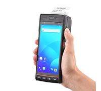 HUIOP Terminale PDA,Stampante per ricevute POS Portatile Supporto terminale PDA Android 9.0 Sistema di Posizione Globale Comunicazione 4G WiFi BT con Touchscreen da 5,5 Pollici Stampa Etichette