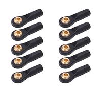 HUIOP Testa a Sfera per Tirante RC da 10 Pezzi, Testa a Sfera Piccola e Leggera per Asta di Trazione, Giunto Sferico con estremità M2 di Dimensioni Precise, Adatto per Auto RC 1/10