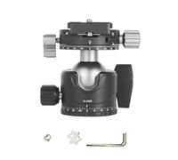 HUIOP Testa per Treppiede per Fotocamera Panoramica Testa a Sfera a Bloccaggio Rapido Efficiente Fotografie di Viaggio Compatibilità Universale Materiale in Lega di Alluminio