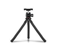 HUIOP Treppiede flessibile per telefono/DSLR/supporto per fotocamera senza specchio bastone di Selfie regolabile rotula rotante/graduatore/sedile di montaggio del telefono, nero, treppiede regolabile