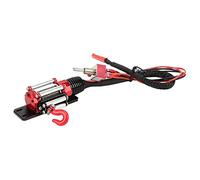 HUIOP Verricello Elettrico in Metallo per Auto Cingolate RC - Verricello Telecomandato con Prestazioni Realistiche - per Appassionati - Lega di Alluminio + Ferro Rosso 2,1 Once