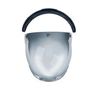 HUIOP Visiera a Bolla a 3 scatti,Visiera Parabrezza a Bolle a 3 scatti per Casco Moto Biltwell Gringo & Bonanza