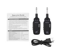 HUIOP wireless 2.4G ricevitore trasmettitore wireless professionale per basso per chitarra audio portatile ricaricabile TX e RX per basso elettrico, di trasmissione