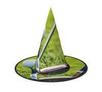 HUIopq Cappello da golf con stampa di un campo da golf, per adulti, per cosplay, feste, accessorio per la casa, accessorio per la casa