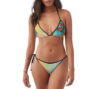 HUIopq Costume da bagno da donna a due pezzi con stampa di farfalle, per spiaggia, piscina, estate, avventura, impermeabile, Nero , XL