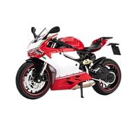 HUIPENPP Decorazione da scrivania Modello Di Moto In Lega, Modello Di Moto In Metallo Pressofuso, Scala 1:12 Per DUCATI 1199 Panigale Espositore da collezione(Red)