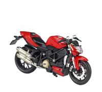 HUIPENPP Decorazione da scrivania Modello Di Motocicletta Statica Pressofusa 1:18 Per Ducati Streetfighter S Espositore da collezione