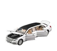 HUIPENPP Modellino Di Auto In Lega Di Metallo Pressofuso, Scala 1:32, Per Maybach S650 Decorazione(White)