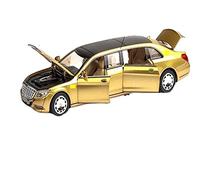 HUIPENPP Modellino Di Auto In Lega Di Metallo Pressofuso, Scala 1:32, Per Maybach S650 Decorazione(Yellow)