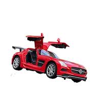HUIPENPP Modellino Di Auto In Lega, Veicoli In Metallo Pressofuso, Scala 1:32, Per Benz SLS Decorazione(Red)