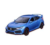 HUIPENPP Modellino Di Auto In Metallo Pressofuso In Scala 1:32 Per Honda CIVIC TYPE-R Decorazione(Blue)
