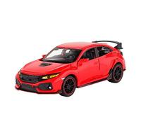 HUIPENPP Modellino Di Auto In Metallo Pressofuso In Scala 1:32 Per Honda CIVIC TYPE-R Decorazione(Red)