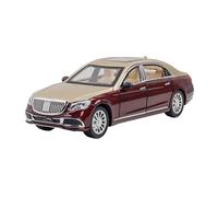 HUIPENPP Modellino In Metallo, Auto In Lega Pressofusa, Scala 1:24, Per Maybach GLS 600 Decorazione(Burgundy)