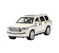 HUIPENPP Modello Di Auto In Lega A 6 Porte Apribili 1:24 Per Toyota Cruiser Decorazione(White)