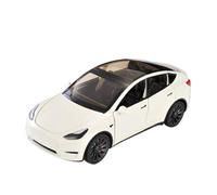 HUIPENPP Modello Di Auto In Lega Di Metallo Pressofuso In Scala 1:24 Per Tesla Model Y Decorazione(White)