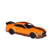 HUIPENPP Modello Di Auto In Lega, Modello Di Auto In Metallo Pressofuso 1:24 Per Ford Mustang Shelby GT500 Decorazioni da collezione(Orange)