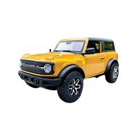 HUIPENPP Modello Di Auto In Lega Pressofusa 1:24 Per Ford Bronco Badlands 2021 Decorazione della collezione(Yellow)