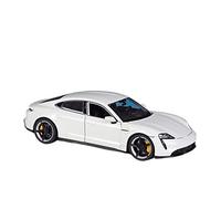 HUIPENPP Modello Di Auto In Lega Pressofusa In Metallo 1:24 Per Porsche Taycan Turbo S Decorazione(White)