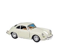 HUIPENPP Modello Di Auto In Lega Pressofusa In Scala 1:24 Per Porsche 356B 1961 Decorazione della collezione(White)