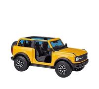HUIPENPP Modello di auto in lega pressofusa modello statico 1:18 per Ford Bronco Wildtrak 2021 Decorazioni da collezione(Yellow)