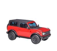 HUIPENPP Modello di auto in lega pressofusa modello statico 1:18 per Ford Bronco Wildtrak 2021 Decorazioni da collezione(Red)