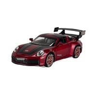 HUIPENPP Modello di auto in lega pressofusa, scala 1:32, per Porsche 911 Targa 4S Decorazione(Red)