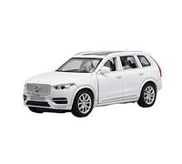 HUIPENPP Modello Di Auto In Metallo Pressofuso Con 6 Porte Apribili, Scala 1:32, Per Volvo XC90 Decorazione(White)