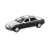 HUIPENPP Modello Di Auto Pressofusa In Lega 1:32 Per Maybach S650 Decorazione(Silver Black)