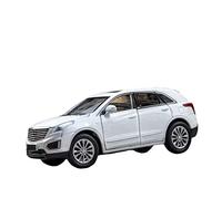 HUIPENPP Per Cadillac Xt5 SUV Modello Acusto Ottico Modello Di Auto Boutique Regalo Di Compleanno 1:32 Decorazione(White)