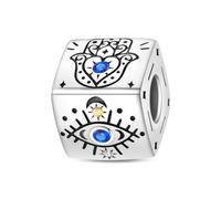 HUIPOJUE Ciondolo in oro/argento | collana di perle per bracciale Pandora | gioielli senza tempo da donna, Rame