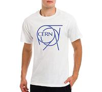 HUISHIJIA CERN European Nuclear Institute Symbol Logo Casual T-Shirt White M