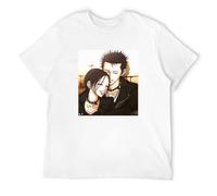 HUISHIJIA Funny Nana Osaki And Ren Honjo Manga T-Shirt Men Short Sleeve Japanese Anime T Shirt Cotton Tshirt Graphic Tee Tops White M