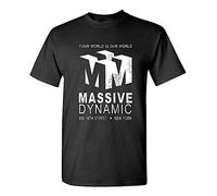 HUISHIJIA Massive Dynamic Sci-Fi TV Show SciFi Mens Graphic T-Shirt Black XL