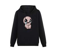 HUISHIJIA Pullover Hoody Man Binding of Isaac Rebirth Funny Long Sleeve Sweatshirts Black 3XL