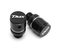 HUISI 2 pezzi M10x1,25 Viti di chiusura in alluminio CNC for specchietti retrovisori for moto adatte for YAMAHA T-Max 500 TMax 530 Tmax 560 TMAX 500 560 530(A Black)