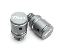 HUISI 2 pezzi M10x1,25 Viti di chiusura in alluminio CNC for specchietti retrovisori for moto adatte for YAMAHA T-Max 500 TMax 530 Tmax 560 TMAX 500 560 530(A Titanium)