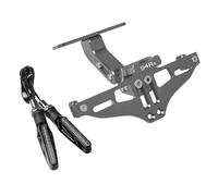 HUISI Adatto for DUCATI Monster S4RS S4R S 2006 2007 2008 Supporto for luce indicatore di direzione regolabile con supporto for targa leggera(I light)
