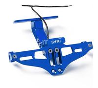 HUISI Adatto for DUCATI Monster S4RS S4R S 2006 2007 2008 Supporto for luce indicatore di direzione regolabile con supporto for targa leggera(A blue)
