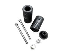 HUISI Adatto for Kawasaki Ninja ZX6R/ZX6RR 2003-2004 Moto Slider Telaio Senza Taglio Protezione Motore Caduta Incidenti Accessori Moto(Carbon)
