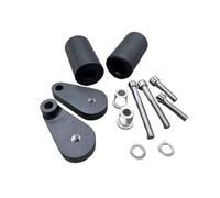 HUISI Adatto for Kawasaki ZX10R 2004 2005 ZX 10R Accessori for moto Slider telaio Protezione anticaduta Blocco di protezione motore(Black)